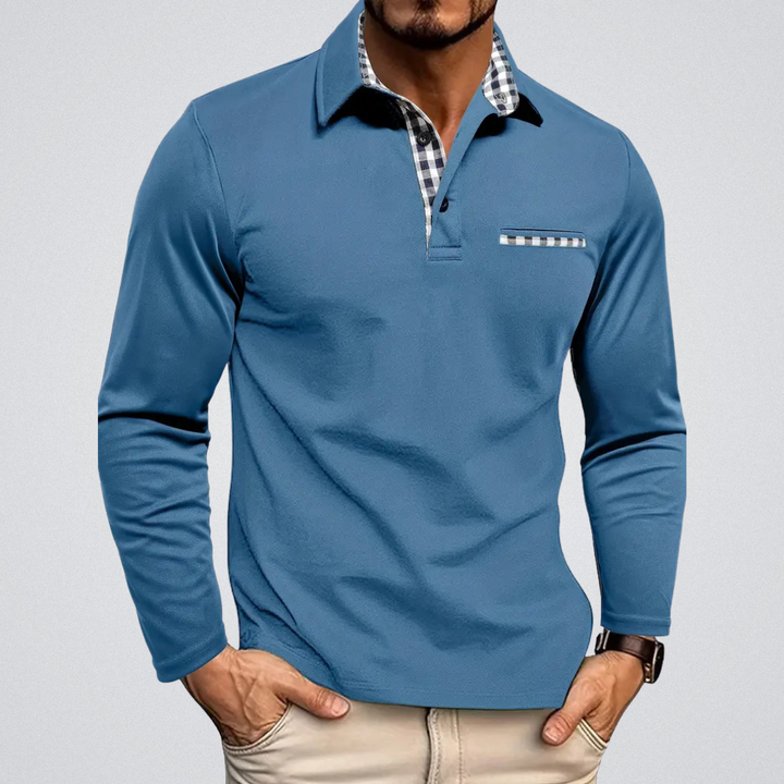 André Elegant Langærmet Polo til en sofistikeret stil