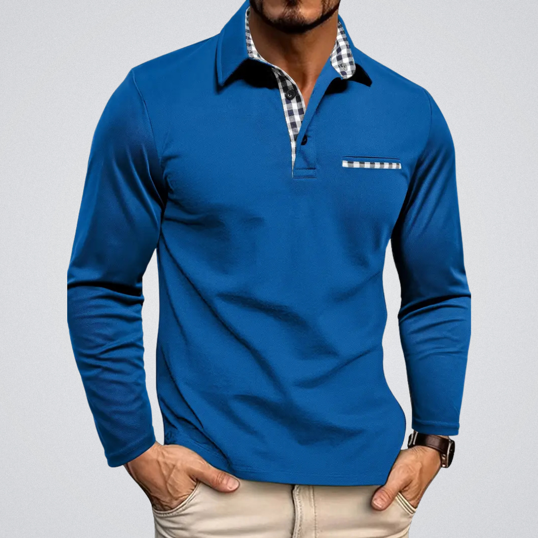 André Elegant Langærmet Polo til en sofistikeret stil
